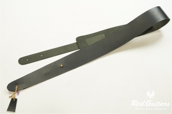 Plain Leather - Ebony & Round Studs